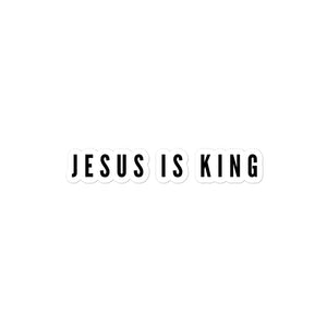 Jesus Is King Bubble-Free Stickers