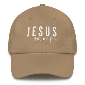 Jesus Set Me Free Dad Hat