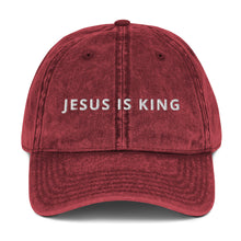 Jesus Is King Vintage Cotton Twill Cap